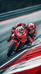 Motorcycle Racing on Track.
