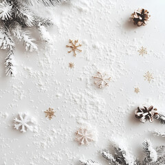 christmas background with snowflake