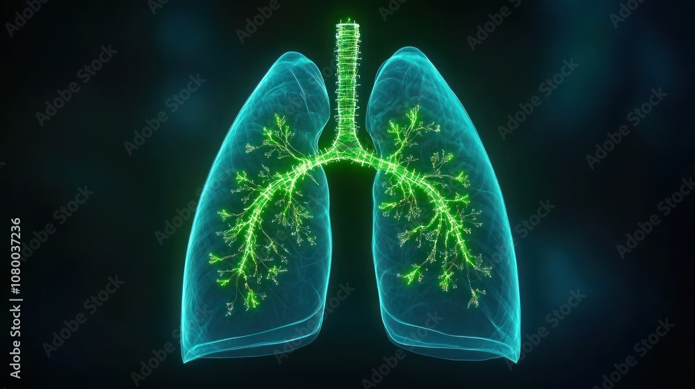 Aufkleber explore the intricate structure of human lungs and their functions