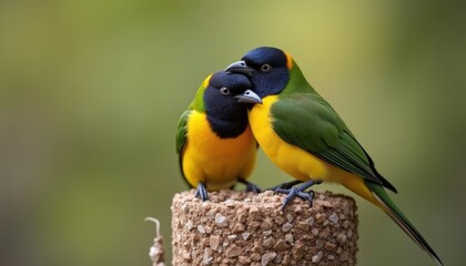  Birds in love a tender moment captured