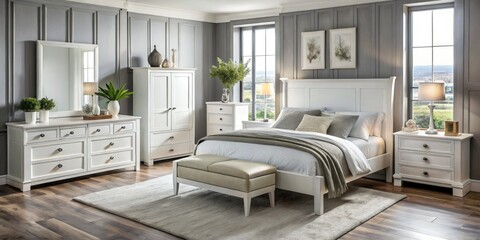 Transform your space with stylish white bedroom furniture, offering affordable elegance for modern homes. Experience luxury and design that complements any environment.