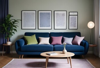 modern living room with sofa