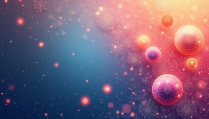  Ethereal fireworks in a cosmic celebration