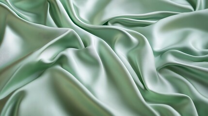 Obraz premium Background of gentle pastel green with satin smoothness