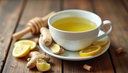  Warm up with a soothing ginger and lemon tea