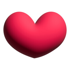 Inflate 3D illustration of heart or love icon