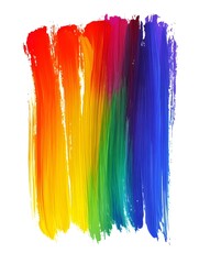 Wide, colorful brush strokes creating a lively rainbow effect, perfect for a playful, artistic background