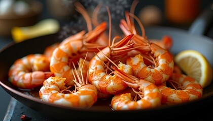  Deliciously seasoned shrimp ready to be savored