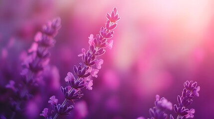 Fototapeta premium Cool lavender and pink gradient for calming background art