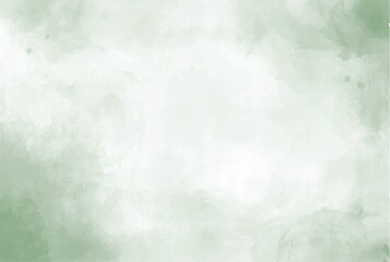 green watercolor background abstract