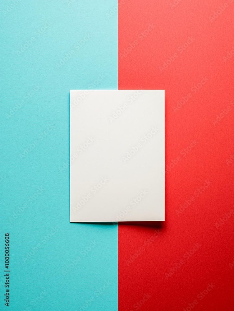 Poster graphic mockup template featuring a blank pamphlet on a contrasting background for editorial use