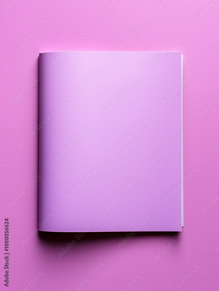 Poster graphic mockup template featuring a blank pamphlet on a contrasting background for editorial use