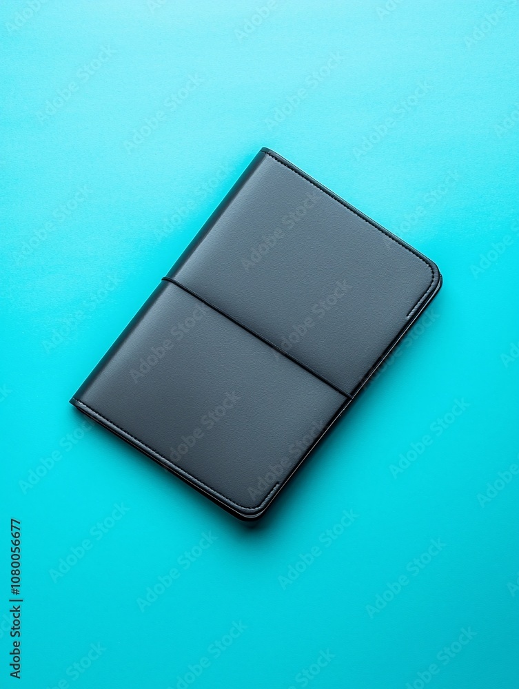 Aufkleber graphic mockup template featuring a blank pamphlet on a contrasting background for editorial use