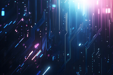 A futuristic background featuring metallic textures, Futuristic Digital Circuit Background