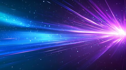 Abstract blue and purple background with glowing lines