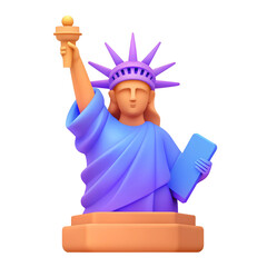 Statue of Liberty 3D Icon
