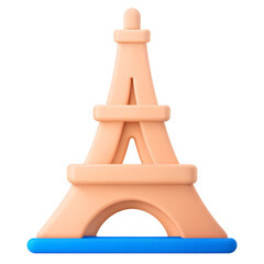 Eiffel Tower 3D Icon
