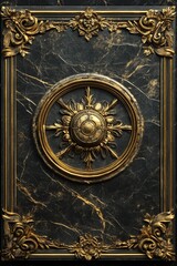 Fototapeta premium Baroque, Barocco Ornate Marble Ceiling Non-Linear Reformation Design with Intricate Accents Depicting Classic Elegance and Architectural Beauty