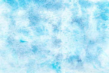 Abstract blue and white watercolor texture background for creative design and art projects.