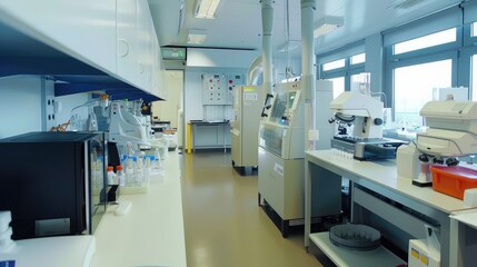 Modern Scientific Laboratory with Advanced Research Equipment