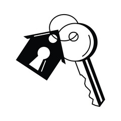 Get this amazing icon of property keys, ready to use vector