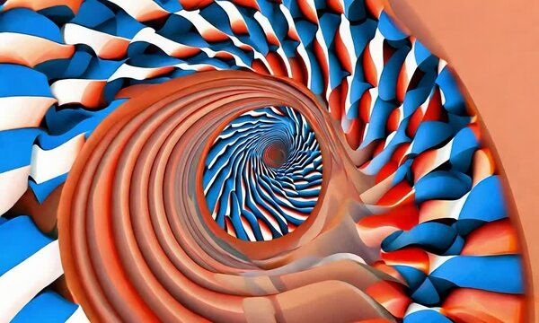 Optical abstraction with visual perception, illusory effects, and the manipulation of optical illusions.