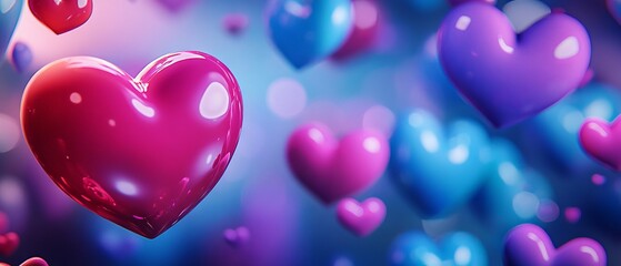 Seamless red and pink hearts pattern background illustration for valentine's day, wedding invitations, romantic love themes, and greeting cards design