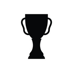 Black silhouette trophy concept vector