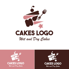 Elegant Cake Logo Design for Bakery and Cafe Branding, Cake logo, Bakery logo, log for cakes