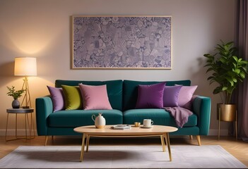 purple interior design