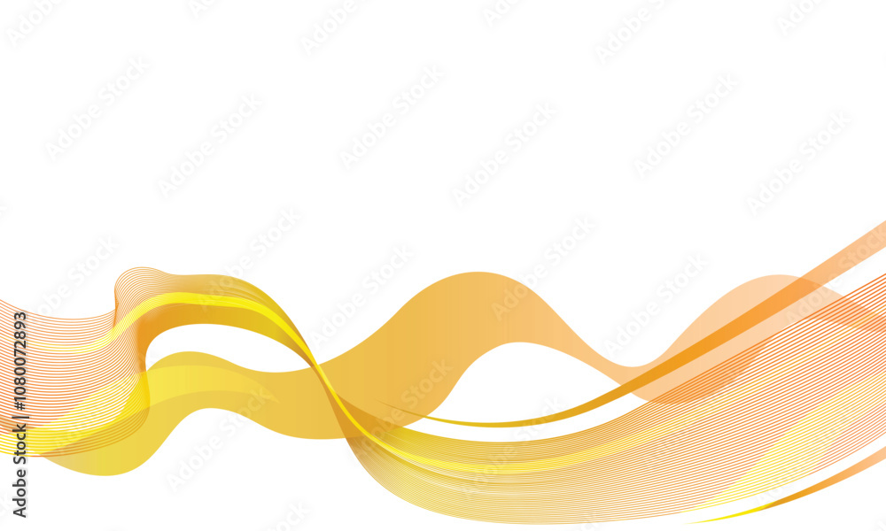 Poster orange curve abstract wave background design