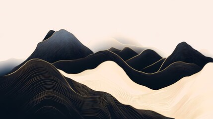 digital technology pink black mountain line texture poster background