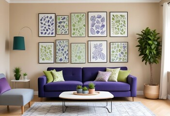 purple interior design