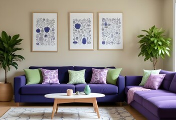purple interior design