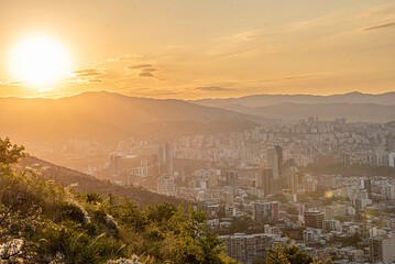 ferris wheel tbilisi Ferris wheel on Mtatsminda hill in summer in Tbilisi, the capital of Georgia