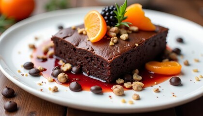 Deliciously decadent chocolate cake with a twist of citrus