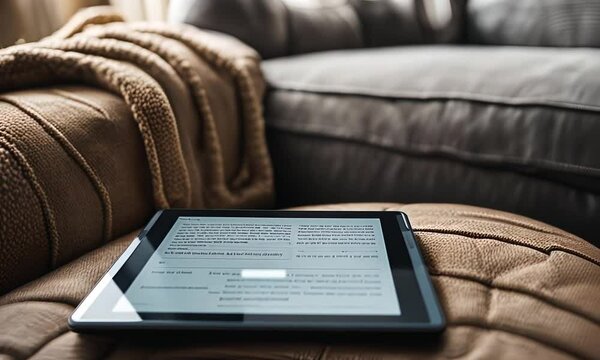 E Reader in a house.