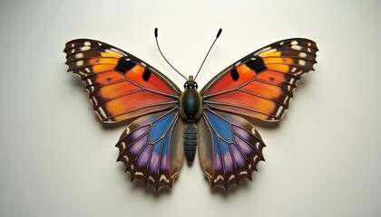 Fototapeta premium Vibrant butterfly a symbol of transformation and beauty