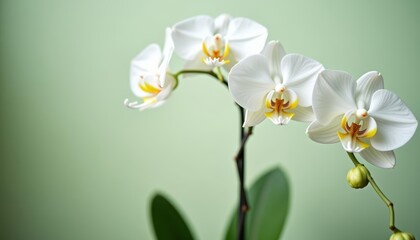  Elegance in Bloom  A single orchid in full bloom