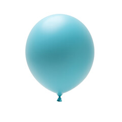 gold helium balloon. Birthday balloon flying for party and celebrations. Isolated on white background. Generative AI