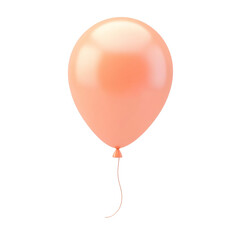 pink helium balloon. Birthday balloon flying for party and celebrations. Isolated on white background. Generative AI