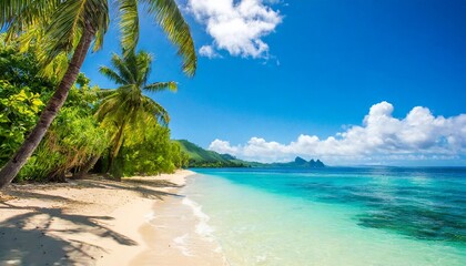 The Stunning Coastal Landscapes and White-Sand Beaches of Fiji, Surrounded by Crystal-Clear Waters, Vibrant Coral Reefs, and a Rich Mix of Traditional Fijian Culture and Relaxed Island Life