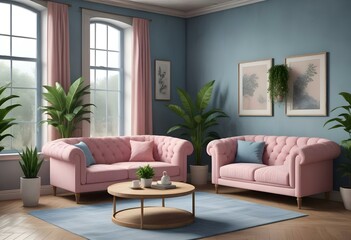 Pink interior