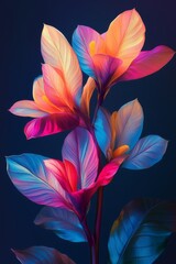 Fototapeta premium flower background dark moody beautiful colors