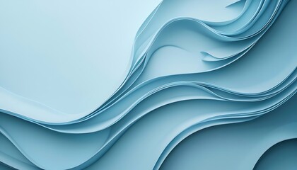 Fototapeta premium Light blue background with smooth transitions
