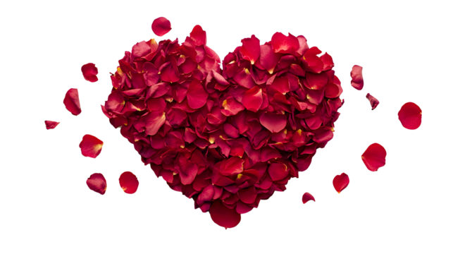 Beautiful Romantic quote wall mural isolated on transparent background