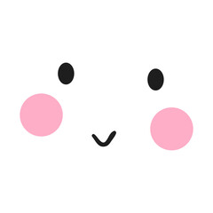 Cartoon face icon vector. Funny face illustration sign. Face symbol or logo.