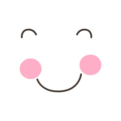 Cartoon face icon vector. Funny face illustration sign. Face symbol or logo.