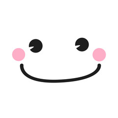 Cartoon face icon vector. Funny face illustration sign. Face symbol or logo.