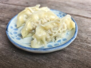 Steamed dumplings pork Chinese food